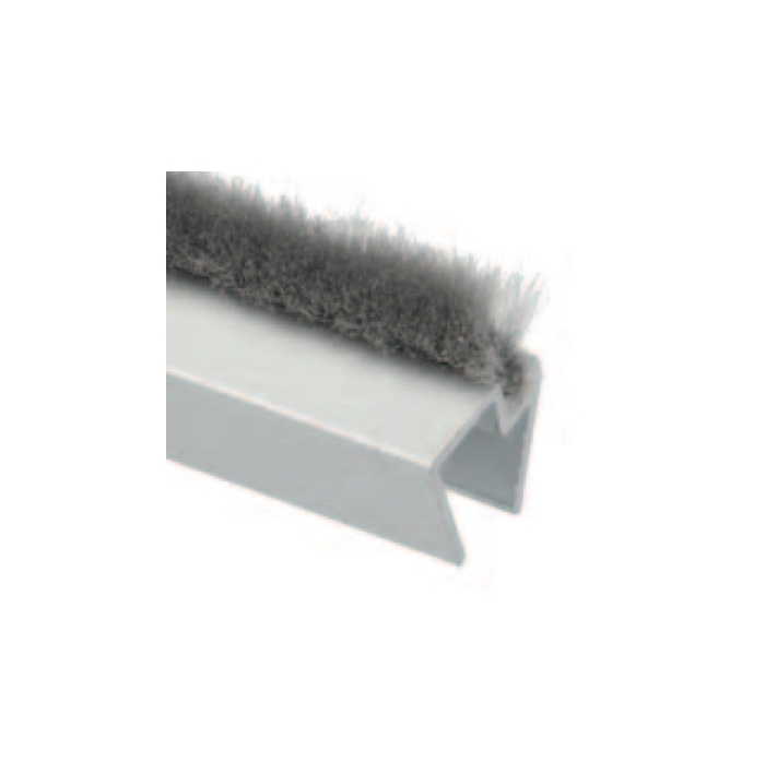 Dust protection profile, off set brush