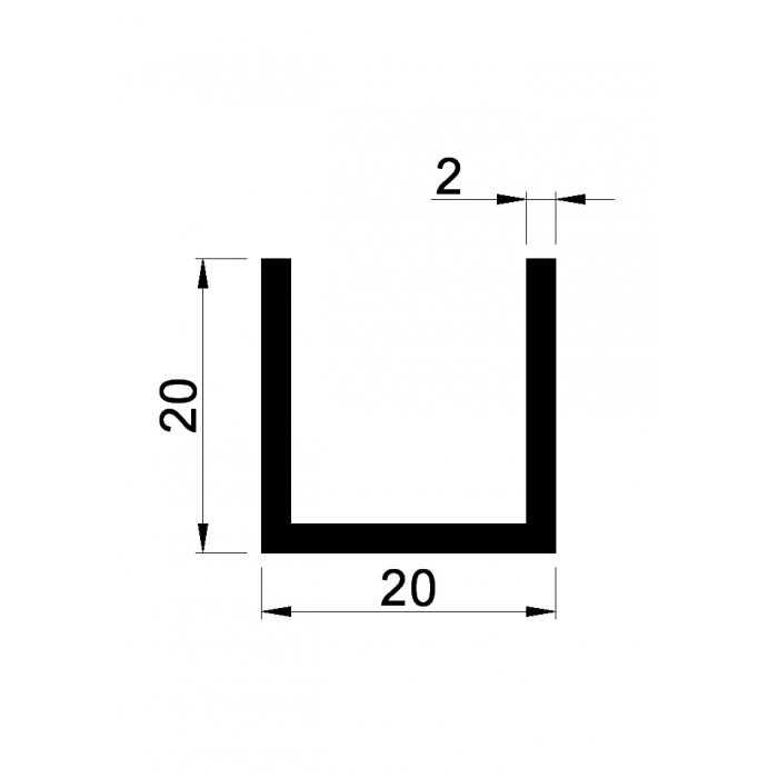 U-Profile glasfaserverstärktem Kunststoff