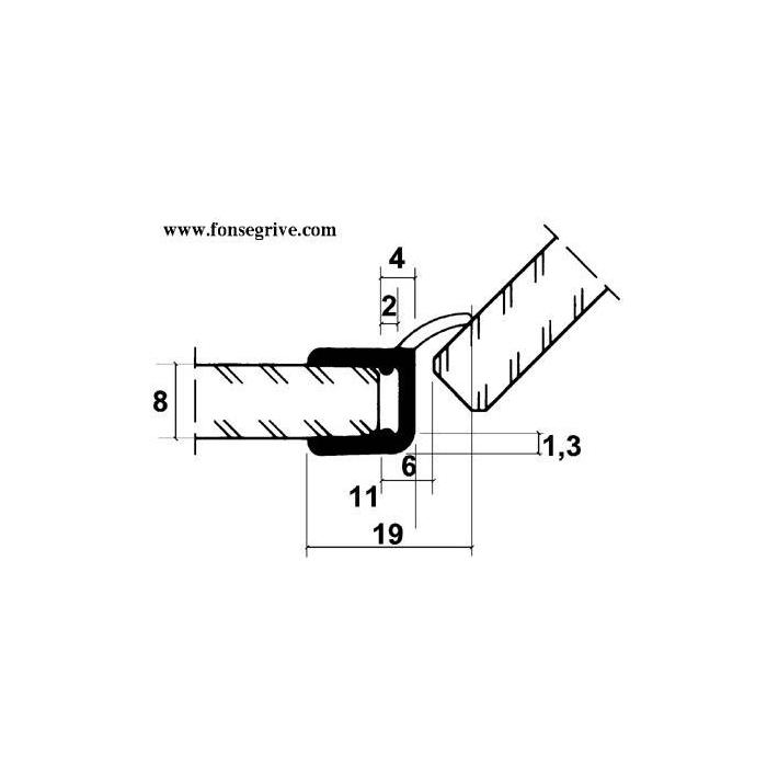 Wasserabweisprofil fr 135 Duschen