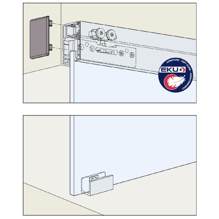 HAWA PORTA 40 GE Komplett-Set fr 1 Schiebetr