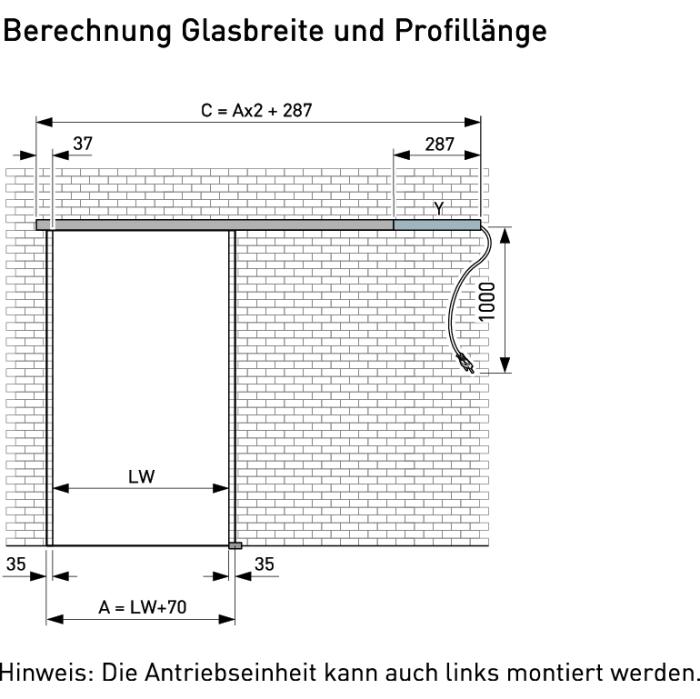 Portavant 80 automatic, Komplett-Set, einflgelig, Auto Move mit integriertem Push and Go