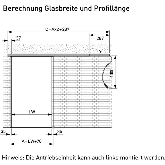 Portavant 80 automatic, Komplett-Set, einflgelig, Auto Move mit integriertem Push and Go