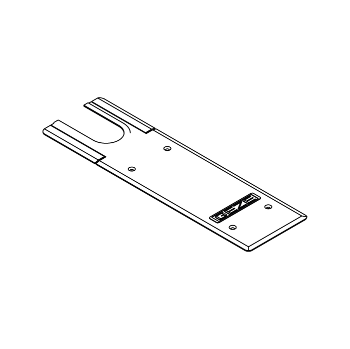 Plaque de recouvrement pour pivot de sol GEZE TS 550 NV, art. no. 33.21003.99