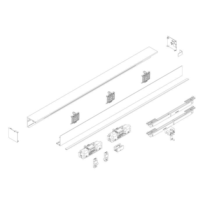 MUTO Comfort XL 80 set complet, pour largeur de porte de 900 mm