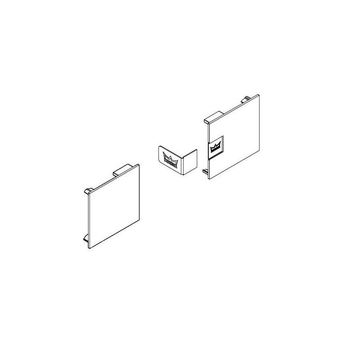 Paire caches d'extrmits pour profil pour partie fixe MUTO Comfort XL 80 et XL 150