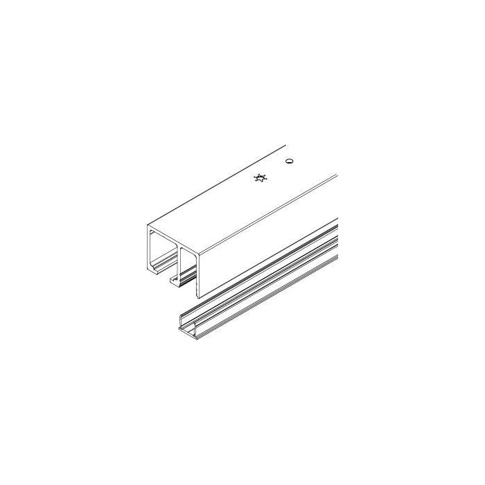 Top track set Junior 80 / GP, with fixed glass, predrilled