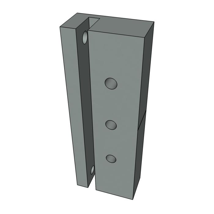 AUGUSTA template for drilling holes in the frame profile