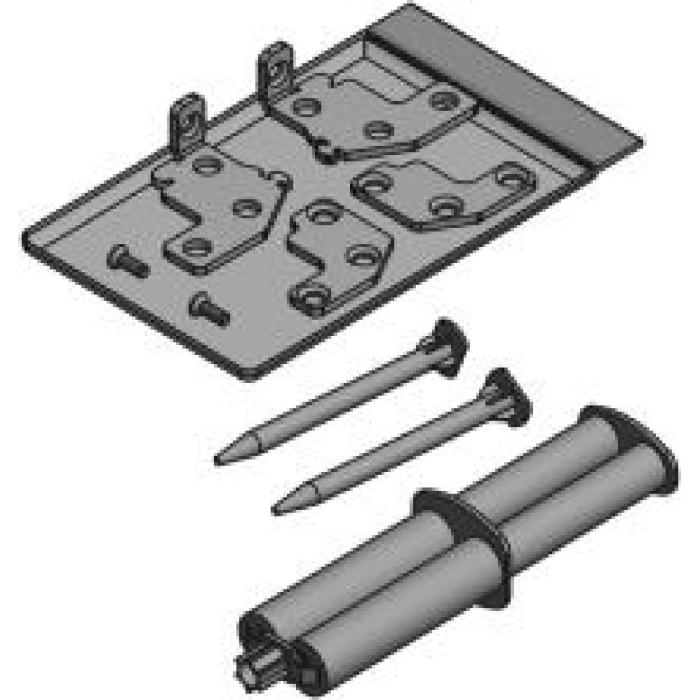 Portavant M 50 et M 80, accessoires pour montage frontal avec verre fixe