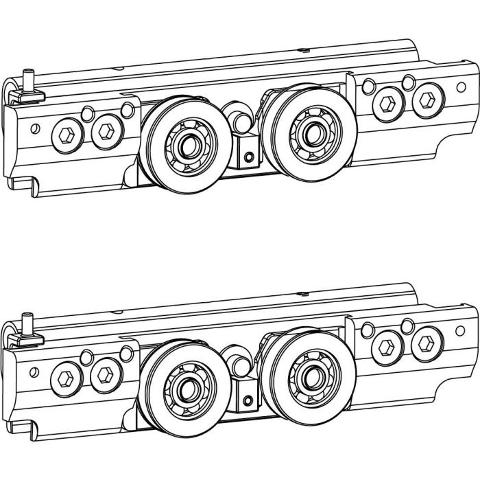 Clamps Fluido+ 110 on false ceiling