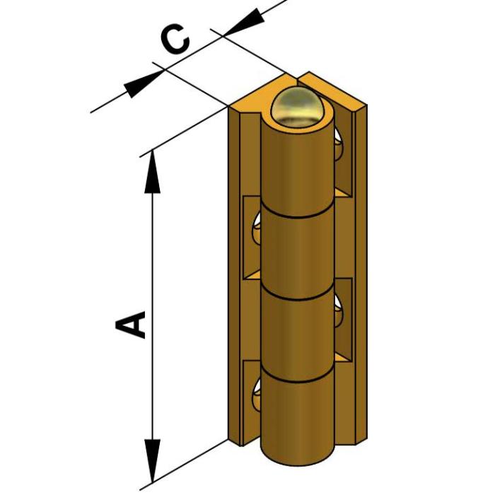 Scharnier Universal Zylinder