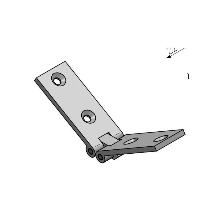 Flap supports with brake