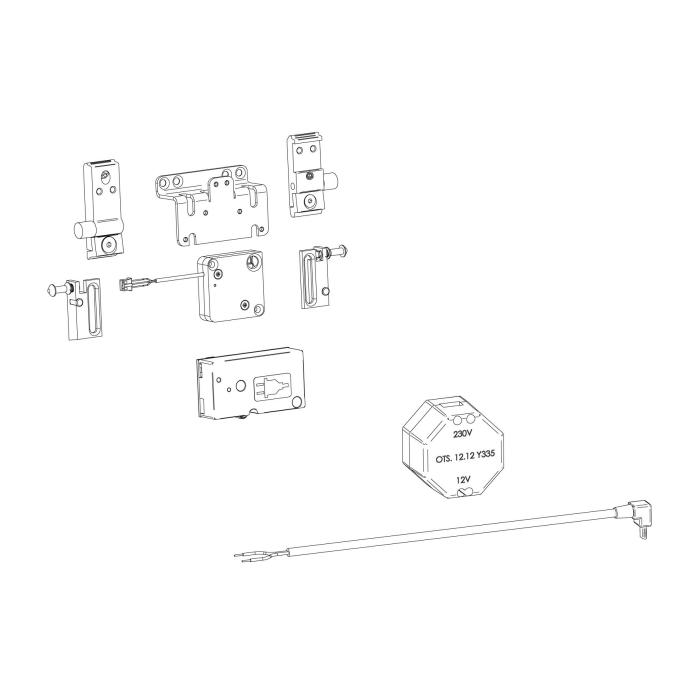 MUTO verrouillage intgr avec transformateur pour Comfort L, XL et Self-Closing