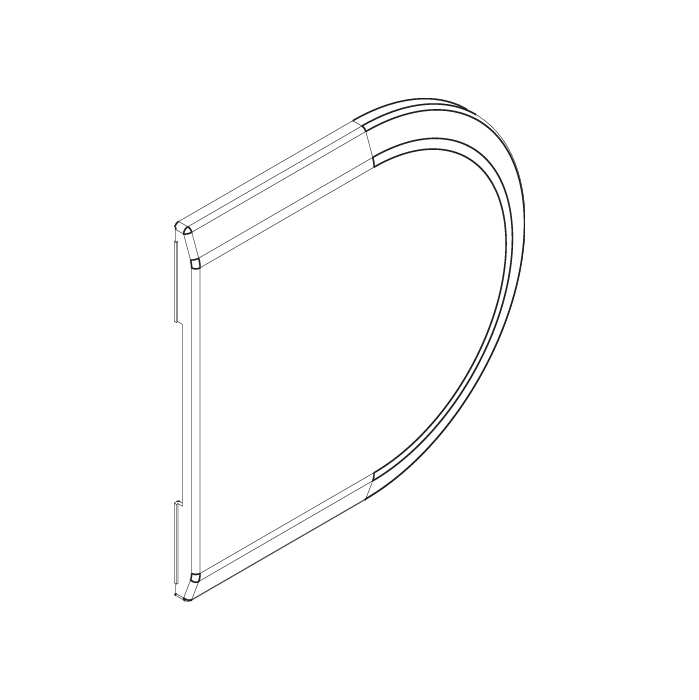 Cache rond, pour gche HAWA-Toplock