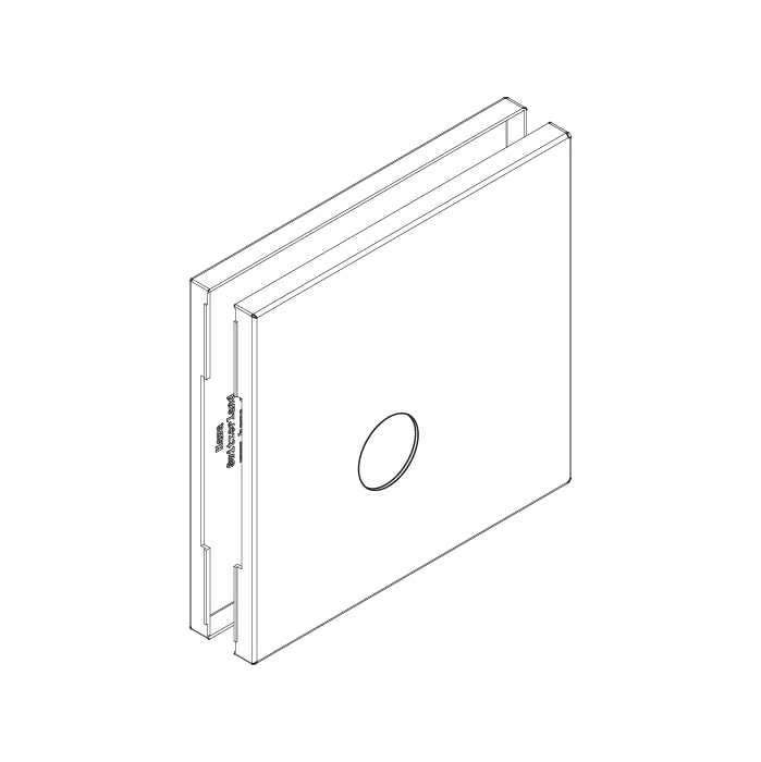 Abdeckkappen eckig, zu HAWA-Toplock 22 mm