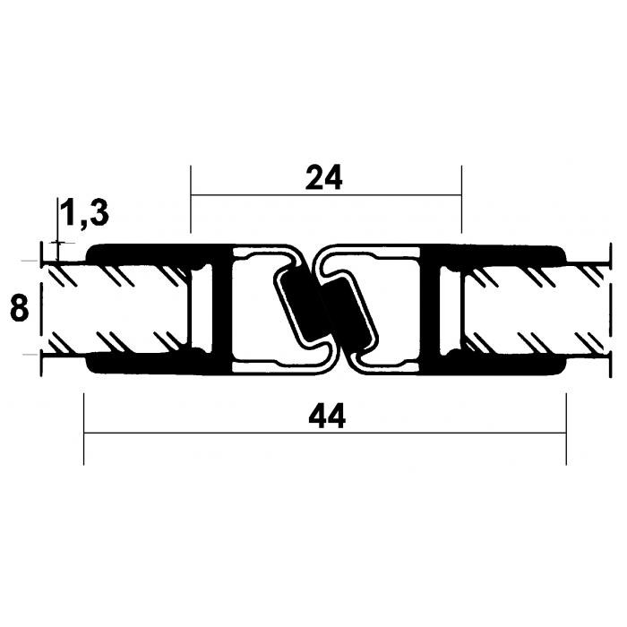 Magnetdichtungsprofile 180 Anschlag / 2 x 135, Lieferung paarweise