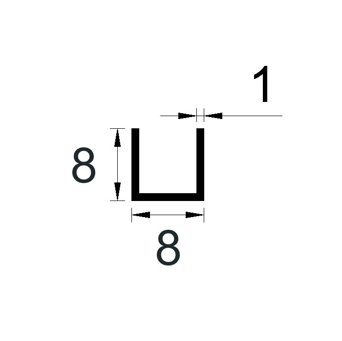 hr-imotion Türkantenschutz schwarz - 121 108 01 U-Profil, 6 x 5.000 x 6 mm  Art.-Nr.: 12110801