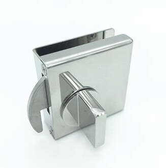 Stainless-steel MINI-PL lock for sliding door