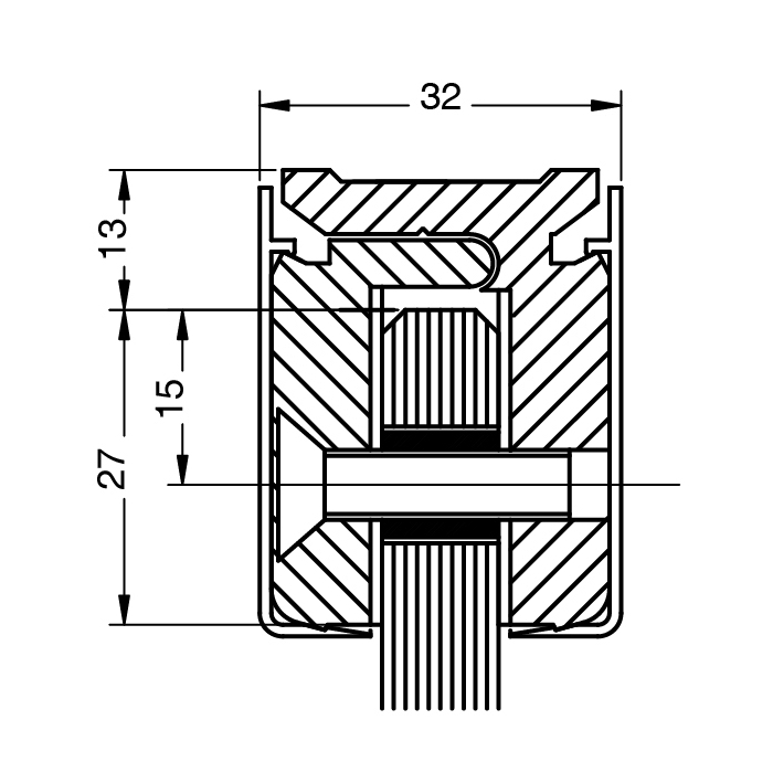 Glass clamp profile, assembly with holes