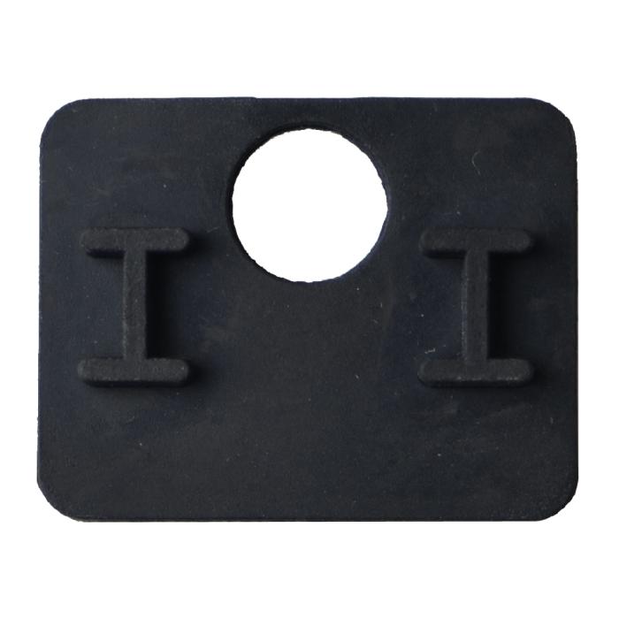 Rubber inlay for glass clamp model F6