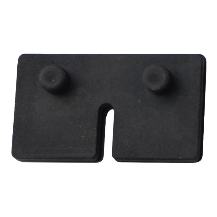 Rubber inlay for glass clamp model F1