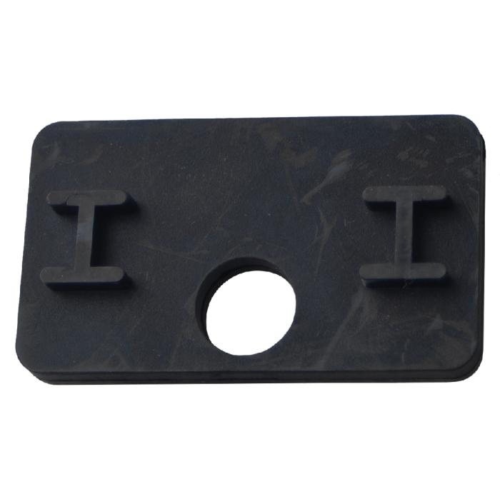 Rubber inlay for glass clamp model F4