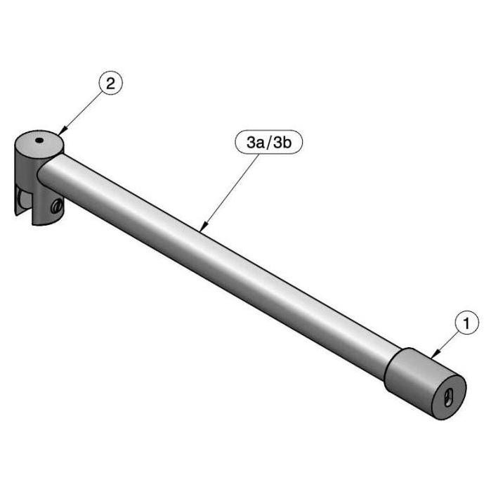 Stabilisation bar with clamp holder fix