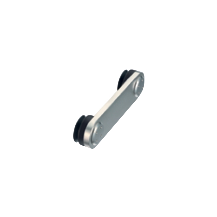 Flat glass connector light, cylindrical screw