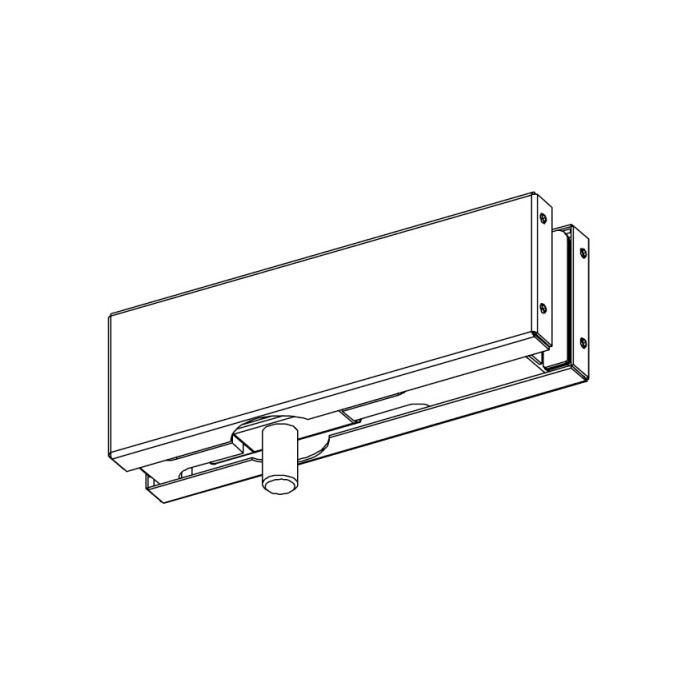 Fitting with pivot pin for overhead glass VERTO VT 100E25
