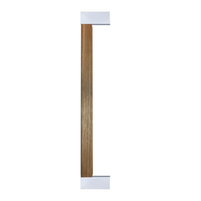 Pull handle (solid wood and chromed brass)
