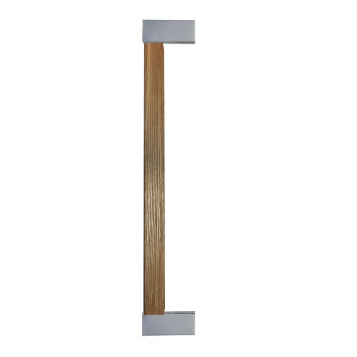 Pull handle (solid wood and mat brass)