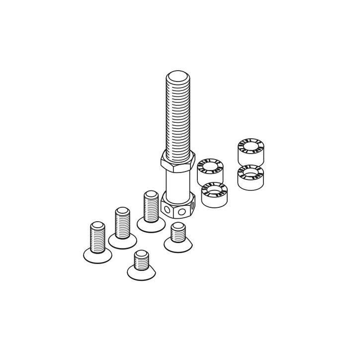 Suspension bolt M10 and mounting screws