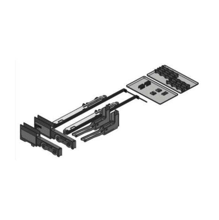 Atrivant 80, sliding sash accessory set for right-closing systems, with COMFORT STOP and PERFECT CLOSE, for high ceiling track