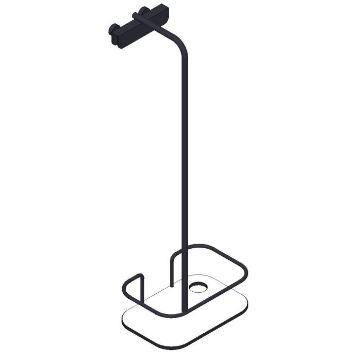 Vipa, shower caddy free-hanging including a razor holder, with shelf HPL